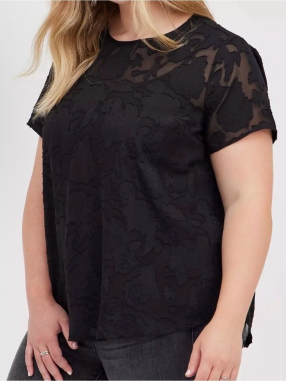 Torrid size 4 black top Corporate goth, Fairy Goth academia dark cottagecore